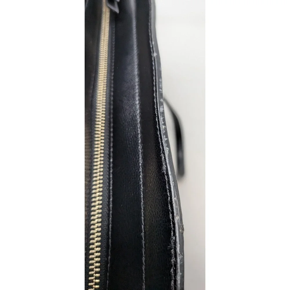 KATE SPADE Patterson Drive Geraldine Satchel Tote Purse Black WKRU5651 - READ